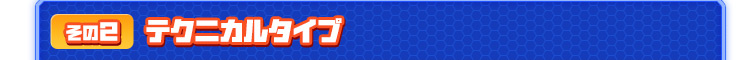 その２ テクニカルタイプ
