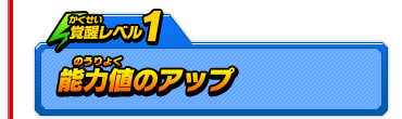 覚醒レベル1　能力値のアップ