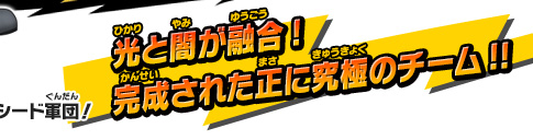 光と闇が融合!完成された正に究極のチーム!!