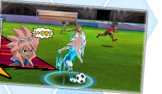 ためている時間が長いほど強力な技が打てる！パワーをためる時間で必殺シュートが強力になるぞ！ためればためるほど、色の数が増える！