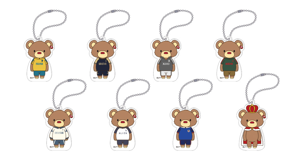 イナズマイレブン 公式アクリルキーホルダー クマゾウコレクション（全8種）[トレーディング仕様]