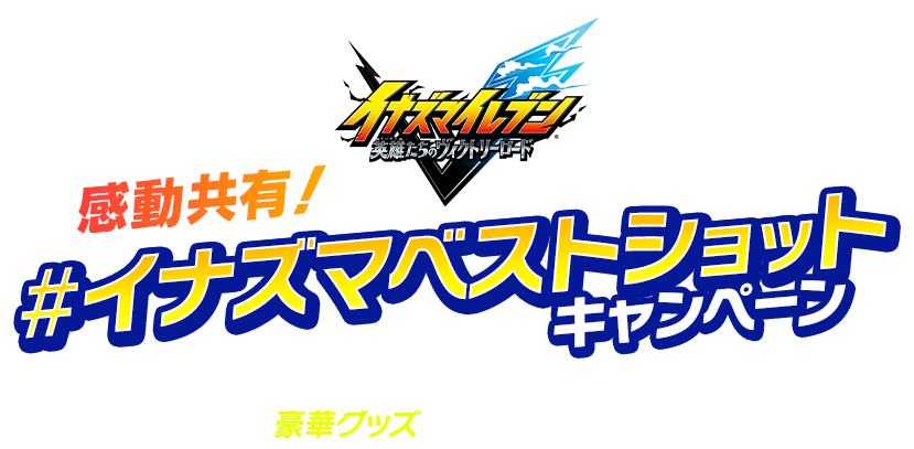 感動共有！#イナズマベストショットキャンペーン／あなたのとっておきの写真を投稿して豪華グッズをゲットしよう！