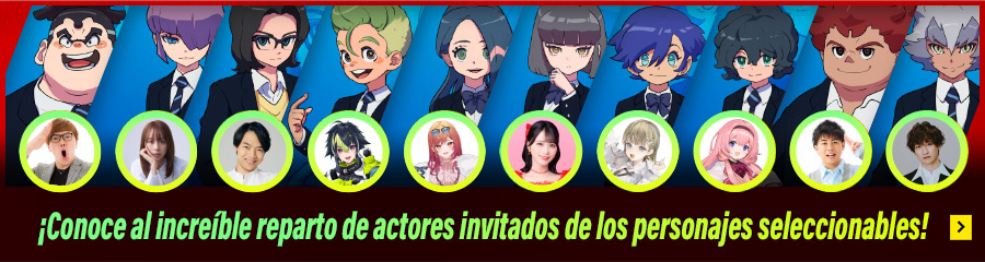 ¡Conoce al increíble reparto de actores invitados de los personajes seleccionables!